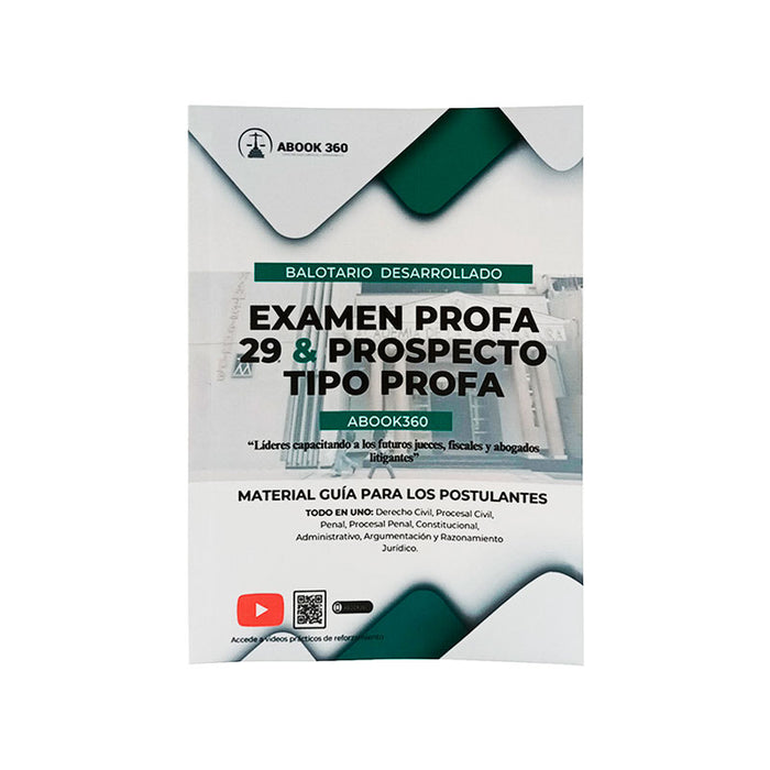 Balotario Desarrollado Examen PROFA 29 & Prospecto Tipo PROFA
