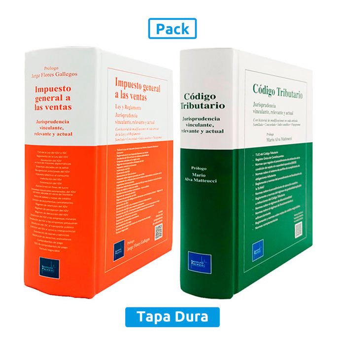 Pack Impuesto General a las Ventas + Código Tributario (Tapa Dura)