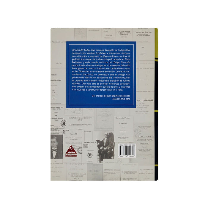 40 Años del Código Civil Peruano / Evolución de Dogmática Nacional: entre cambios Legislativos y Orientaciones Jurisprudenciales