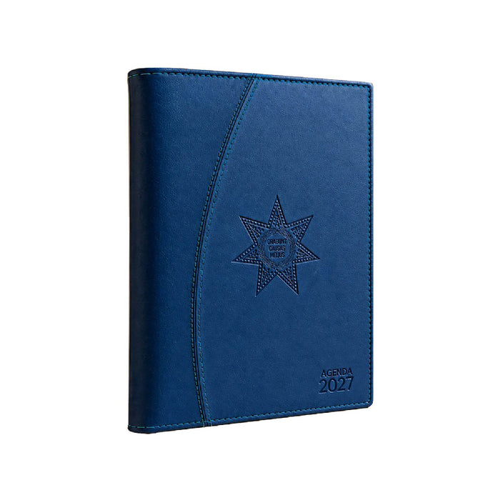 Agenda Jurídica 2027 Martell, Cuero Azul Marino Profundo, Estilo Profesional