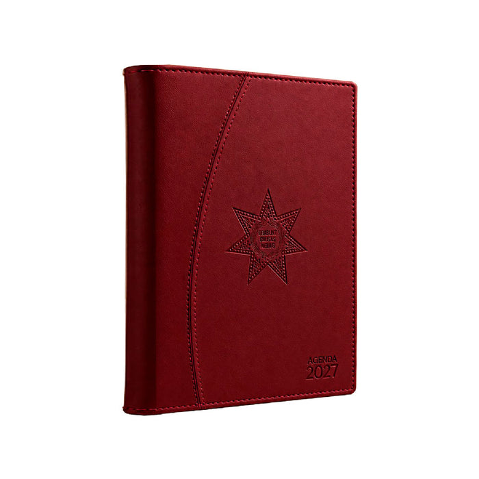 Agenda Jurídica 2027 Martell | Cuero Rojo Vino Profundo / Burdeos Clásico Premium