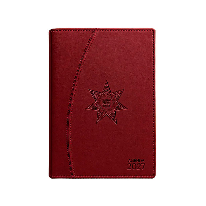 Agenda Jurídica 2027 Martell | Cuero Rojo Vino Profundo / Burdeos Clásico Premium