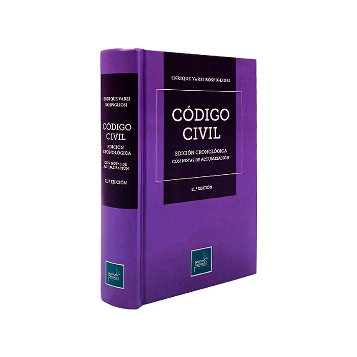 Código Civil Edición Cronológica con Notas de Actualizada - 11.ª Edición, Enrique Varsi Rospiglosi, 
Instituto Pacífico