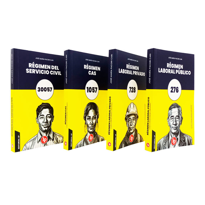 Colección de Libros: Regímenes laborales (728, 276, CAS, Ley 30057)