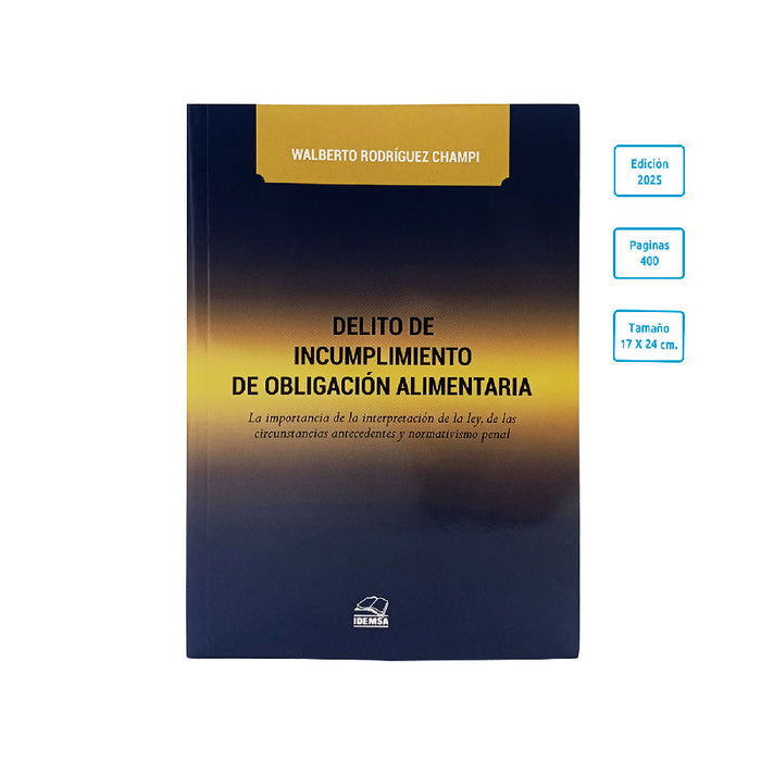 Delito de Incumplimiento de Obligación Alimentaria