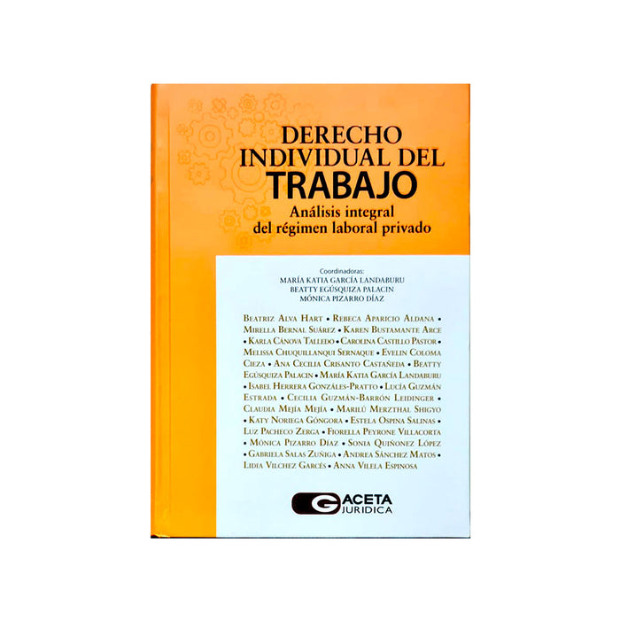 Derecho Individual del Trabajo / Análisis Integral del Régimen Laboral Privado