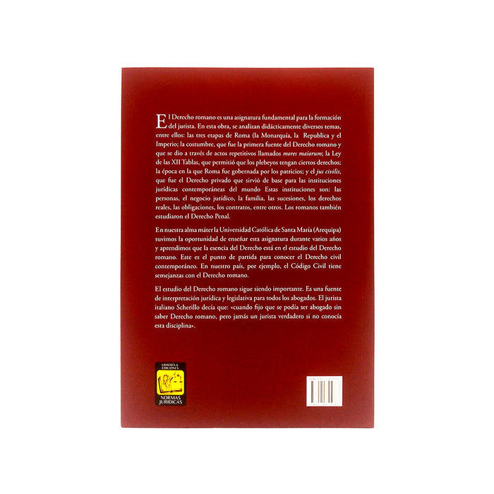 Derecho Romano de César Augusto Fonseca Tapia / Cuarta Edición