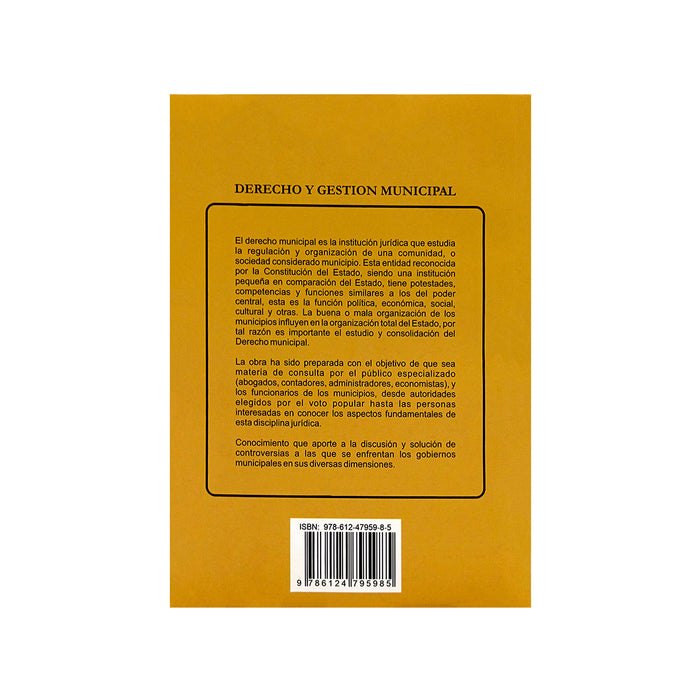Derecho y Gestión Municipal / Doctrina, Legislación y Jurisprudencia / Comentario a la Ley Orgánica de Municipalidades