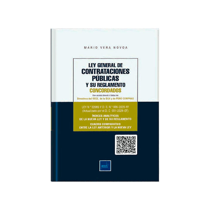Libro Ley General de Contrataciones Públicas y su Reglamento, de Mario Vera Novoa, Instituto Pacífico