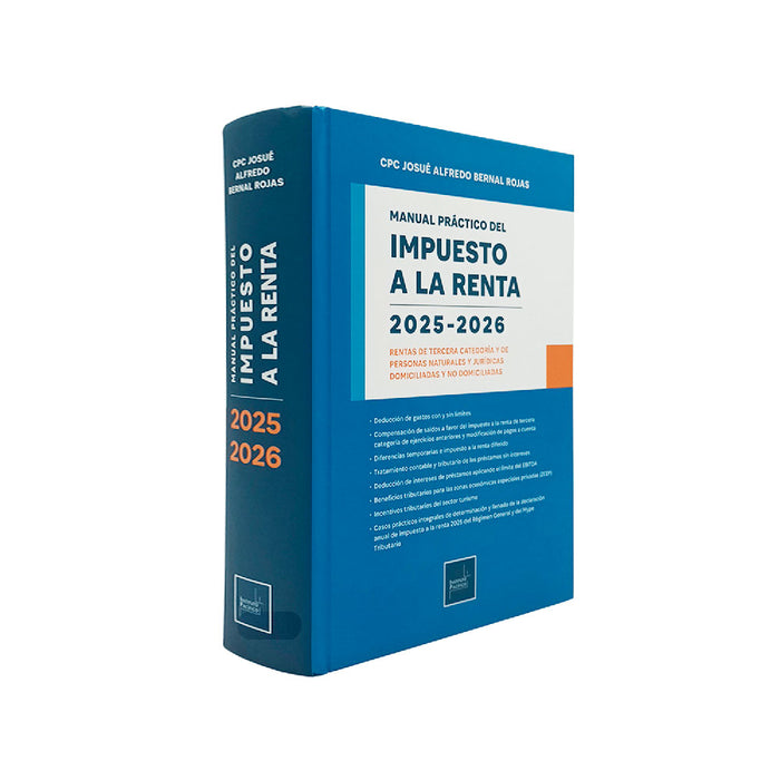 Manual Práctico Del Impuesto a la Renta 2025 – 2026 | Rentas de tercera categoría y de personas naturales y jurídicas domiciliadas y no domiciliadas