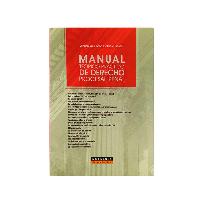 Manual Teórico Práctico de Derecho Procesal Penal