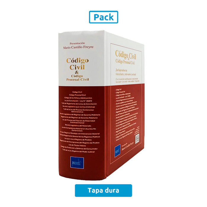 Pack Código Civil & Procesal Civil y Código Penal & Nuevo Código Procesal Penal | Tapa Dura