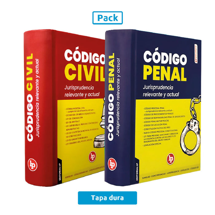 Pack Código Civil + Código Penal (Tapa Dura)