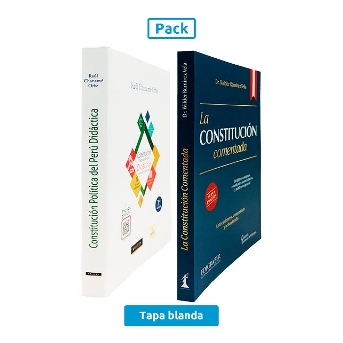 Pack Constitucional: La Constitución Comentada + Constitución Política del Perú Didáctica