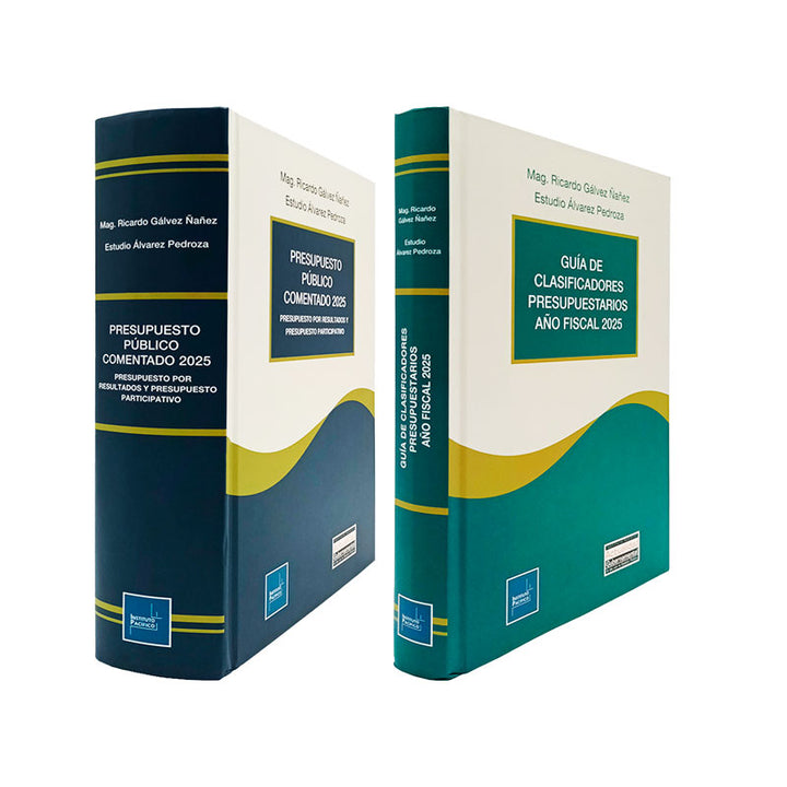 Pack Presupuesto Público Comentado 2025 y Guía de Clasificadores Presupuestarios Año Fiscal 2025