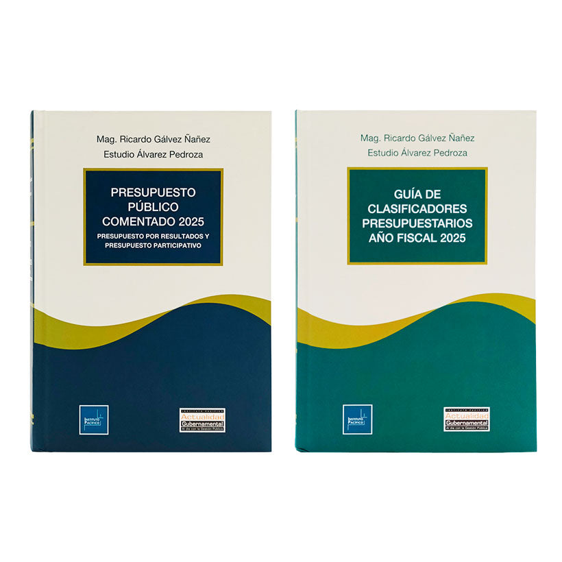Pack Presupuesto Público Comentado 2025 y Guía de Clasificadores Presupuestarios Año Fiscal 2025