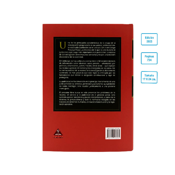 Reserva, Secreto y Publicidad en el Proceso Penal