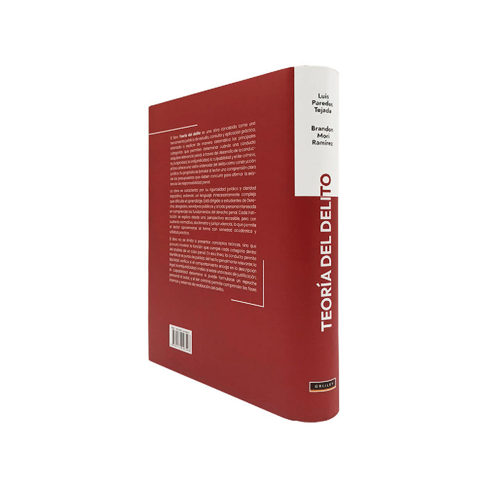 Libro Teoría del Delito Análisis normativa, documentario y Jurisprudencial - Editorial Grijley